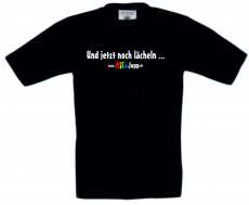 Kinder T-Shirt mit tollem Druck ...und jetzt noch lächeln !