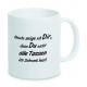 Kaffetasse - coffeemug - NICHT ALLE TASSEN IM SCHRANK - TaDing - ganz in weiss.