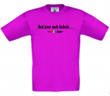 Kinder T-Shirt mit tollem Druck ...und jetzt noch lächeln !