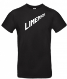 T-Shirt: Limerick   schwarzes Shirt mit weissem Druck