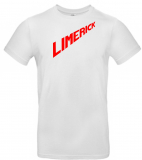T-Shirt: Limerick   weißes Shirt mit rotem Druck