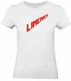 Ladies T-Shirt: LIMERICK weisses Shirt mit rotem Druck